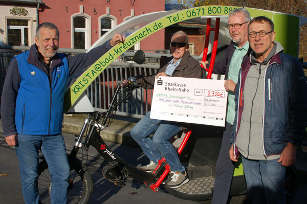 Mit der Rikscha Geld erstrampeln